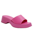 Lulamax Lydia Platform Sandal - Chunky Padded Sole, Versatile Design - Pink